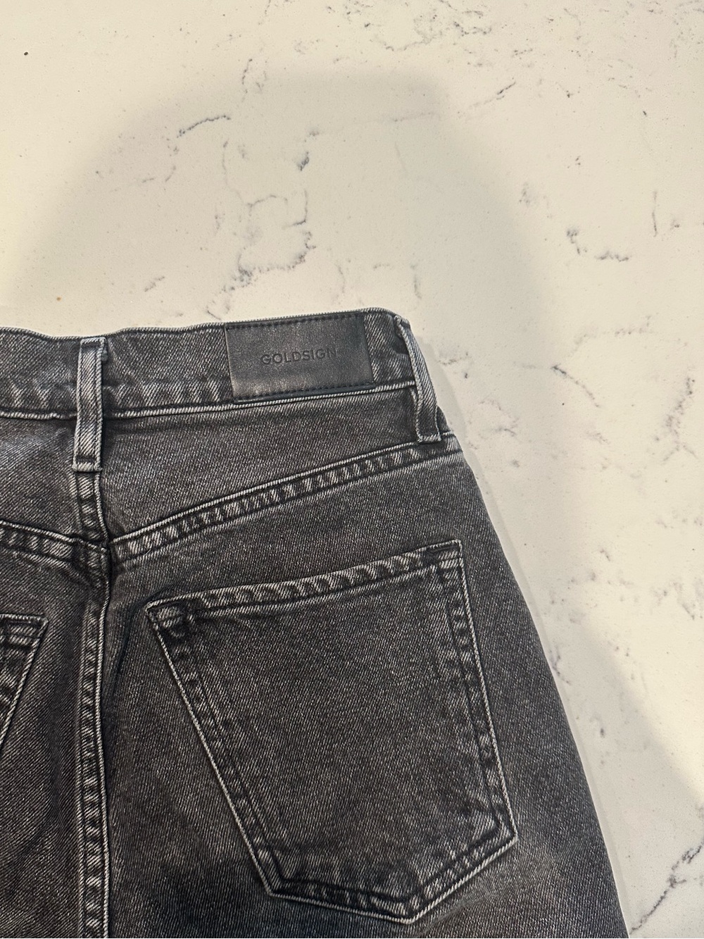 Goldsign High-Rise Back Jeans